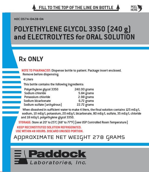 POLYETHYLENE GLYCOL 3350 AND ELECTROLYTES