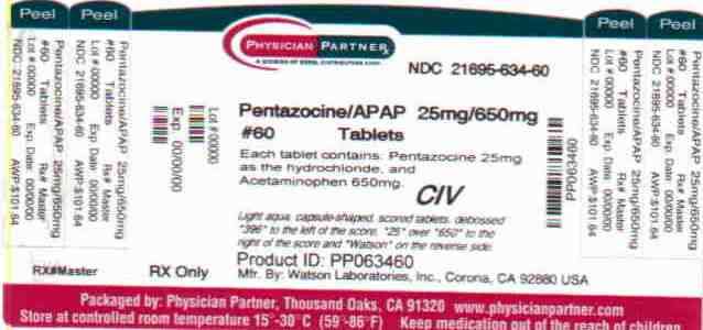 Pentazocine HCl and Acetaminophen