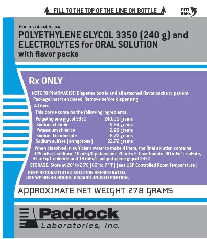 POLYETHYLENE GLYCOL 3350 AND ELECTROLYTES
