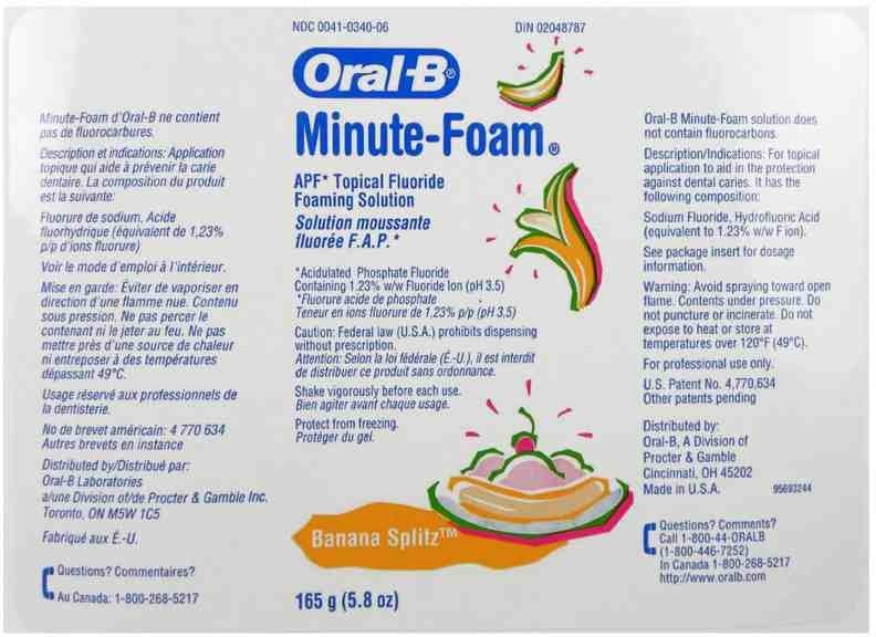 Oral-B Minute-Foam Banana Splitz