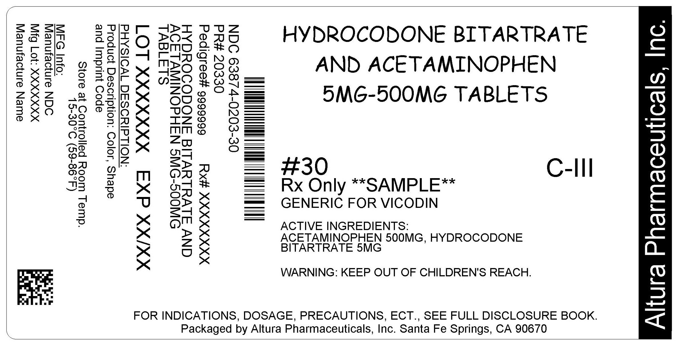 Hydrocodone Bitartrate And Acetaminophen