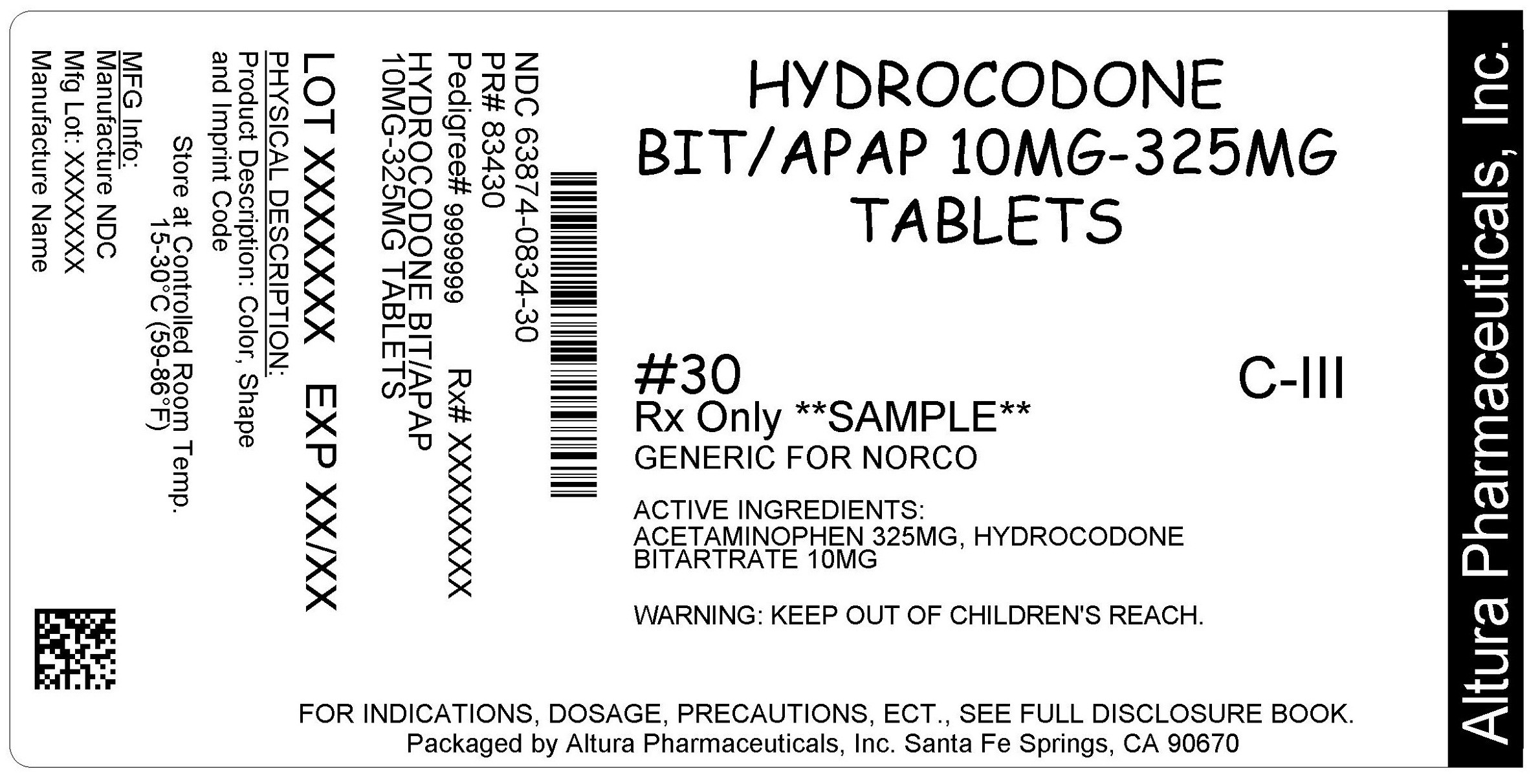 Hydrocodone Bitartrate And Acetaminophen