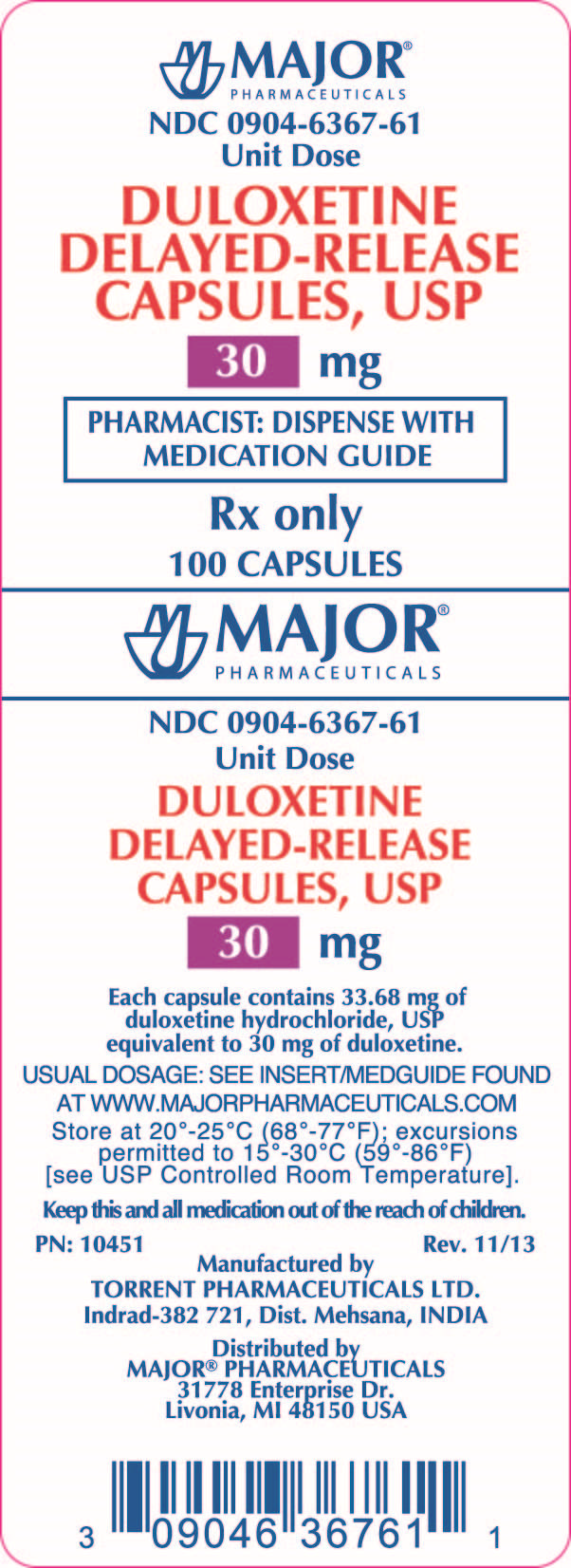 Duloxetine hydrochloride