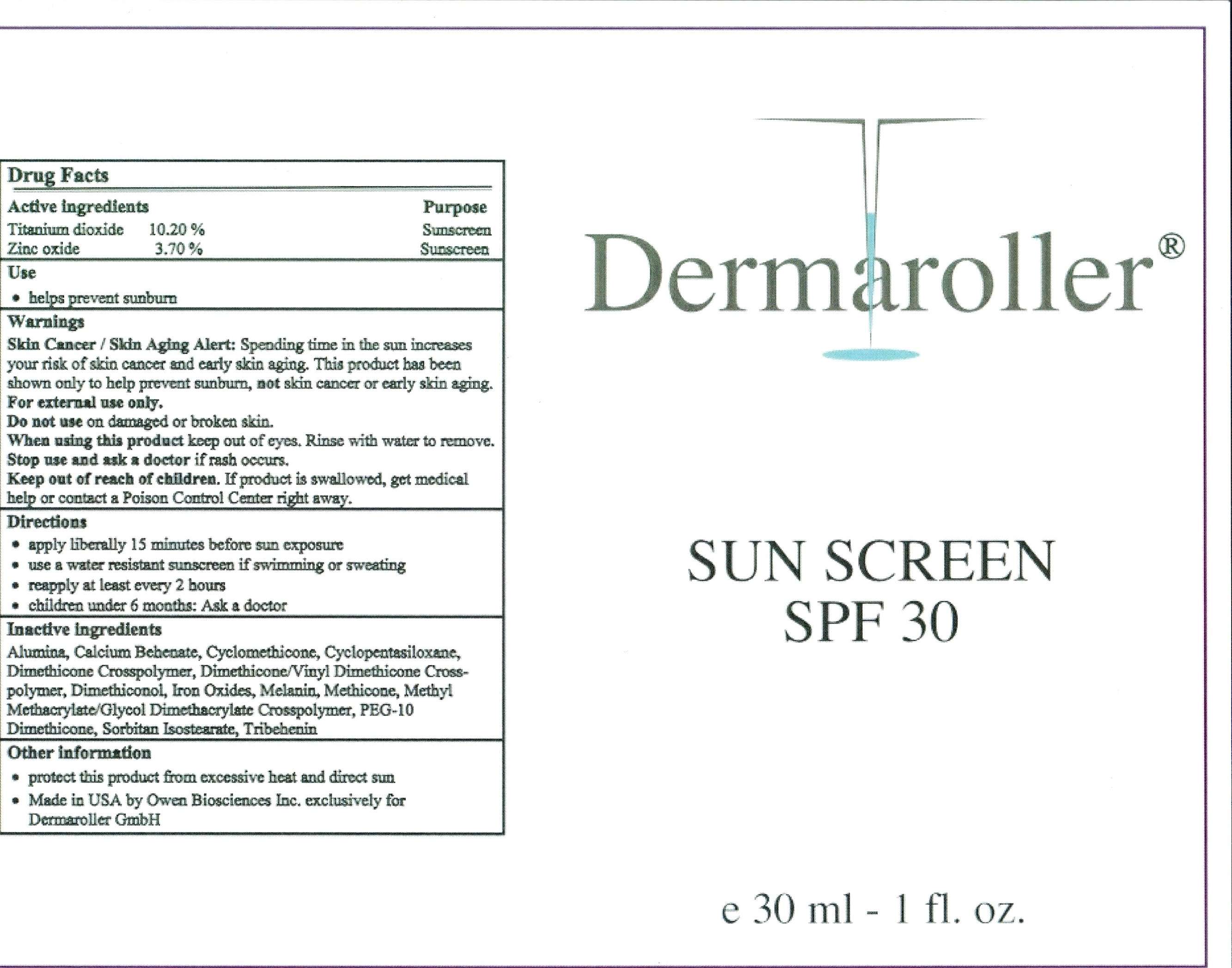 Dermaroller Anhydrous Sunscreen