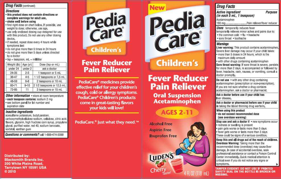 PediaCare Childrens Fever Reducer Pain Reliever Cherry