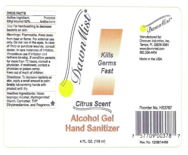 DawnMist Alcohol Gel Hand Sanitizer