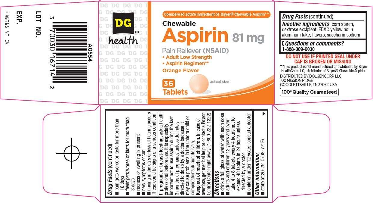 dg health aspirin