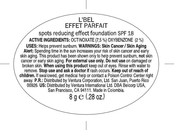 LBEL EFFET PARFAIT Spots Reducing Effect Foundation SPF 18 - MEDIUM 7