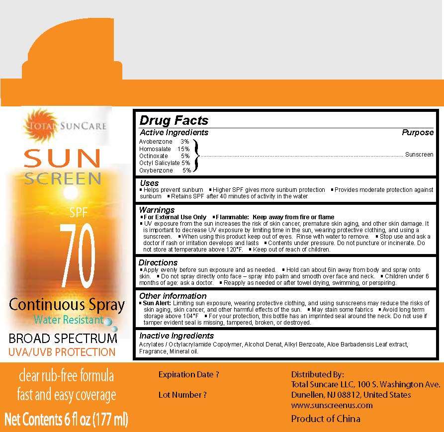 Total Suncare Sunscreen SPF 70