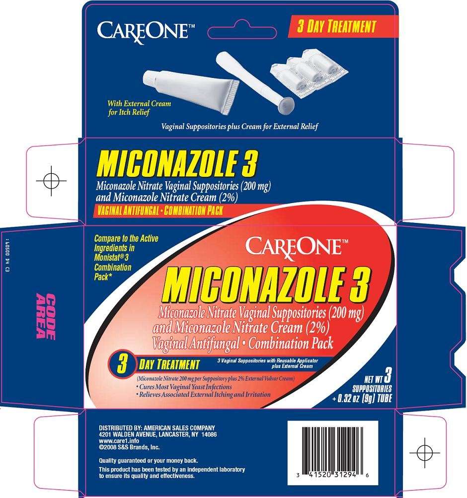 Care One Miconazole 3