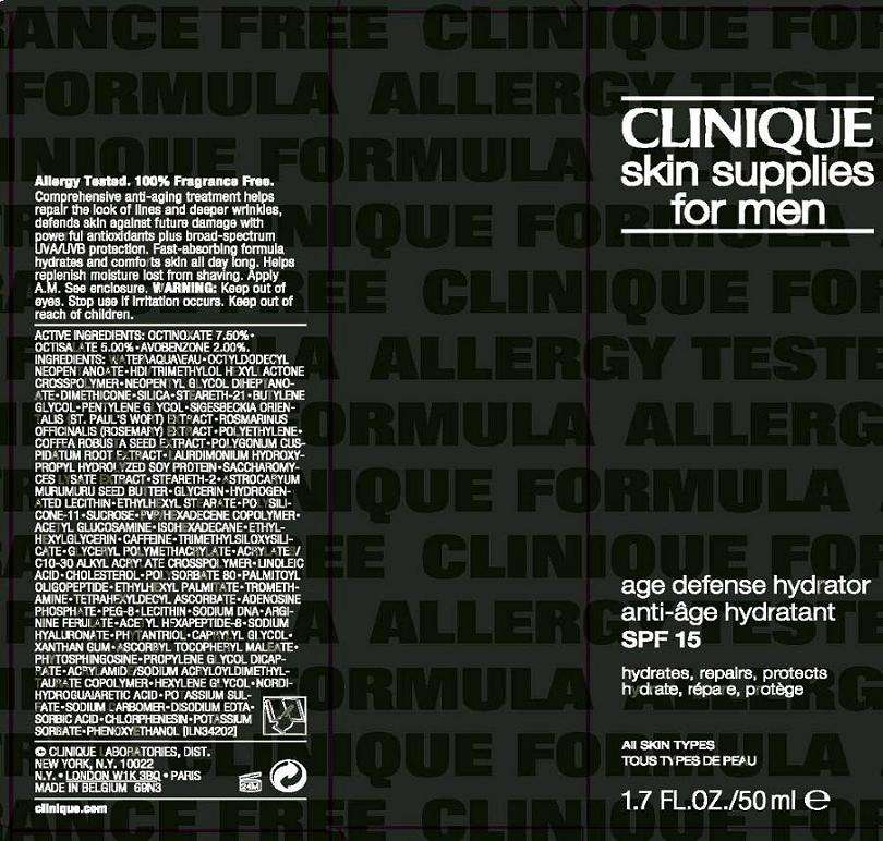 CLINIQUE SKIN SUPPLIES FOR MEN AGE DEFENSE HYDRATOR