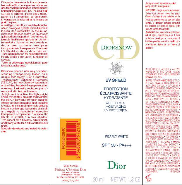 DIORSNOW UV Shield White Reveal Moisturizing UV Protection Pearly White SPF 50