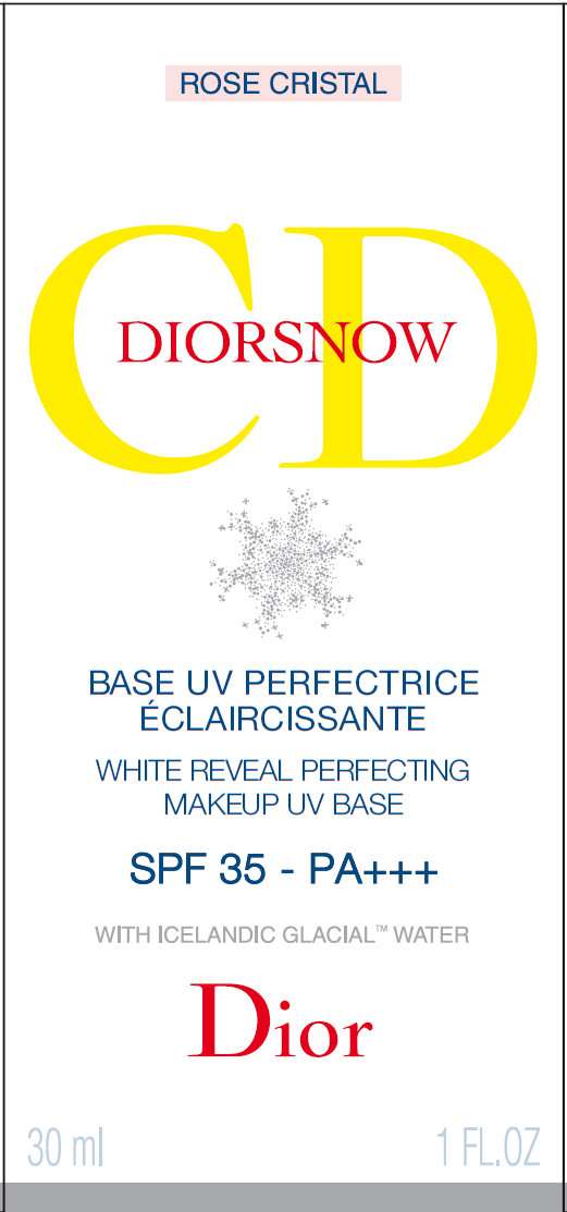 DIORSNOW WHITE REVEAL PERFECTING MAKEUP UV BASE SPF 35 ROSE CRISTAL