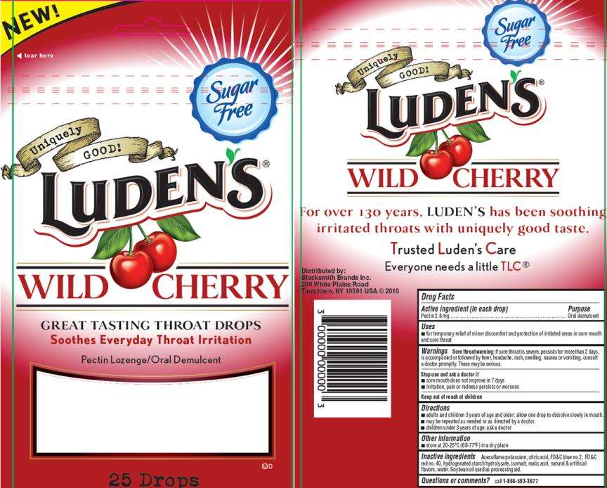 Ludens Sugar Free Wild Cherry Throat