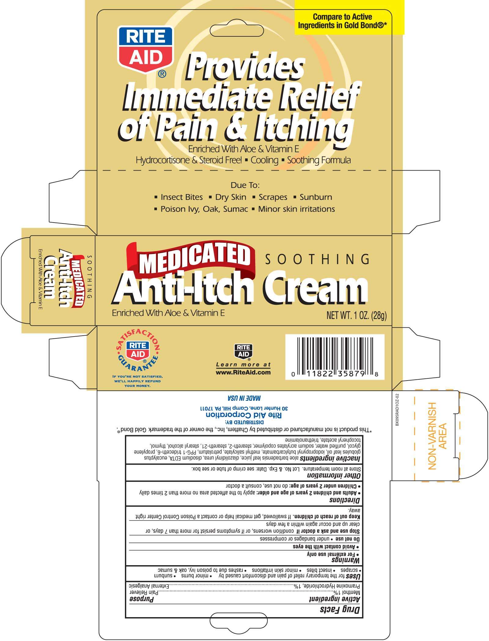 Rite Aid Soothing Medicated Anit-Itch