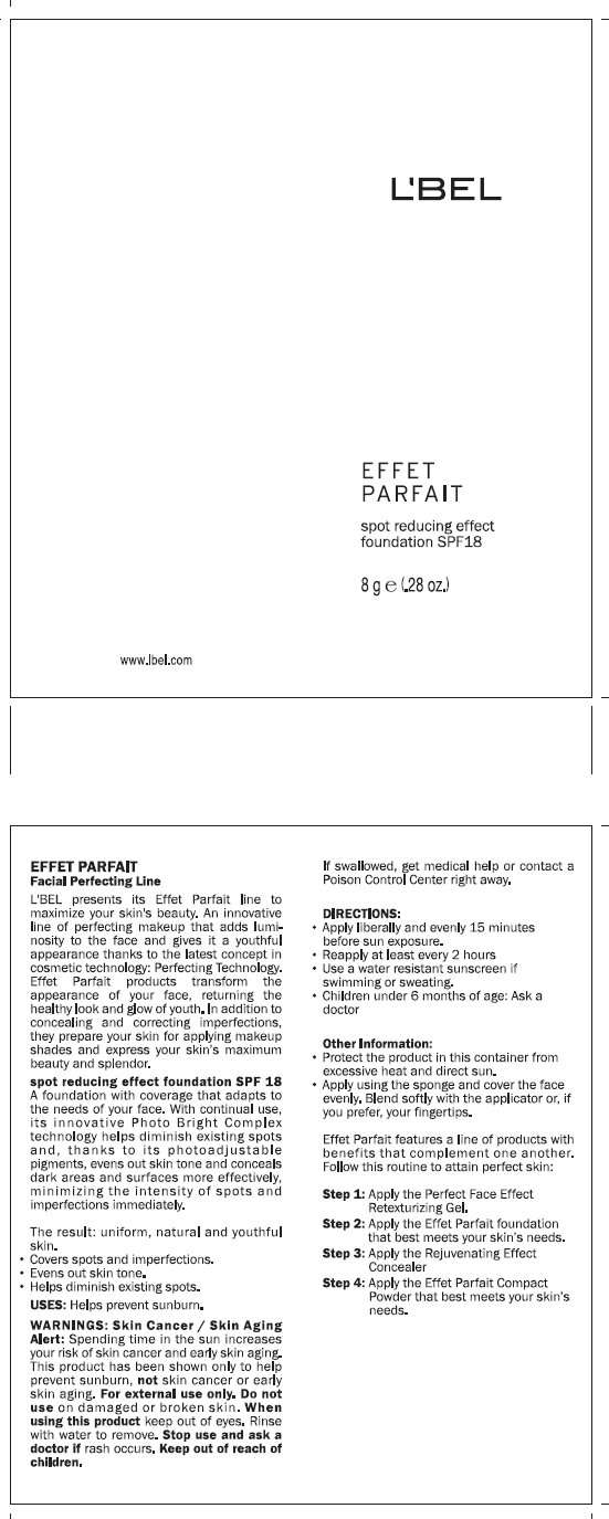 LBEL EFFET PARFAIT Spots Reducing Effect Foundation SPF 18 - MEDIUM 5