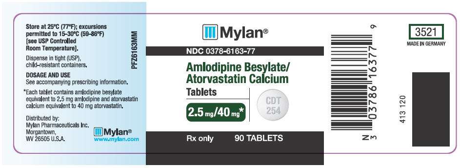 Amlodipine besylate/atorvastatin calcium