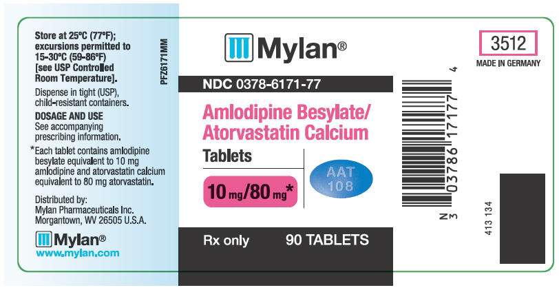 Amlodipine besylate/atorvastatin calcium