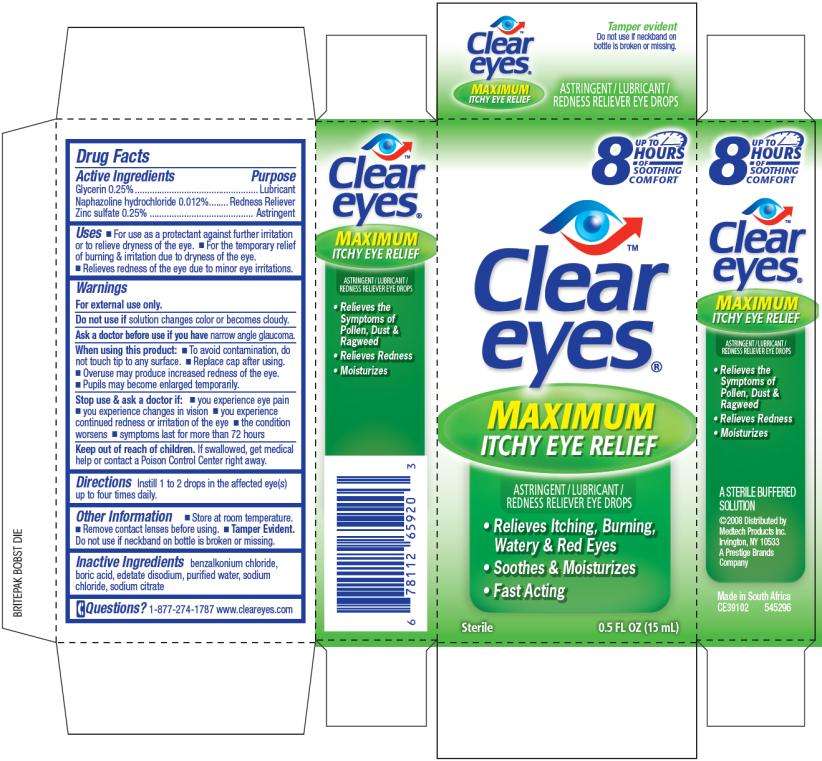 Clear Eyes Maximum Itchy Eye Relief