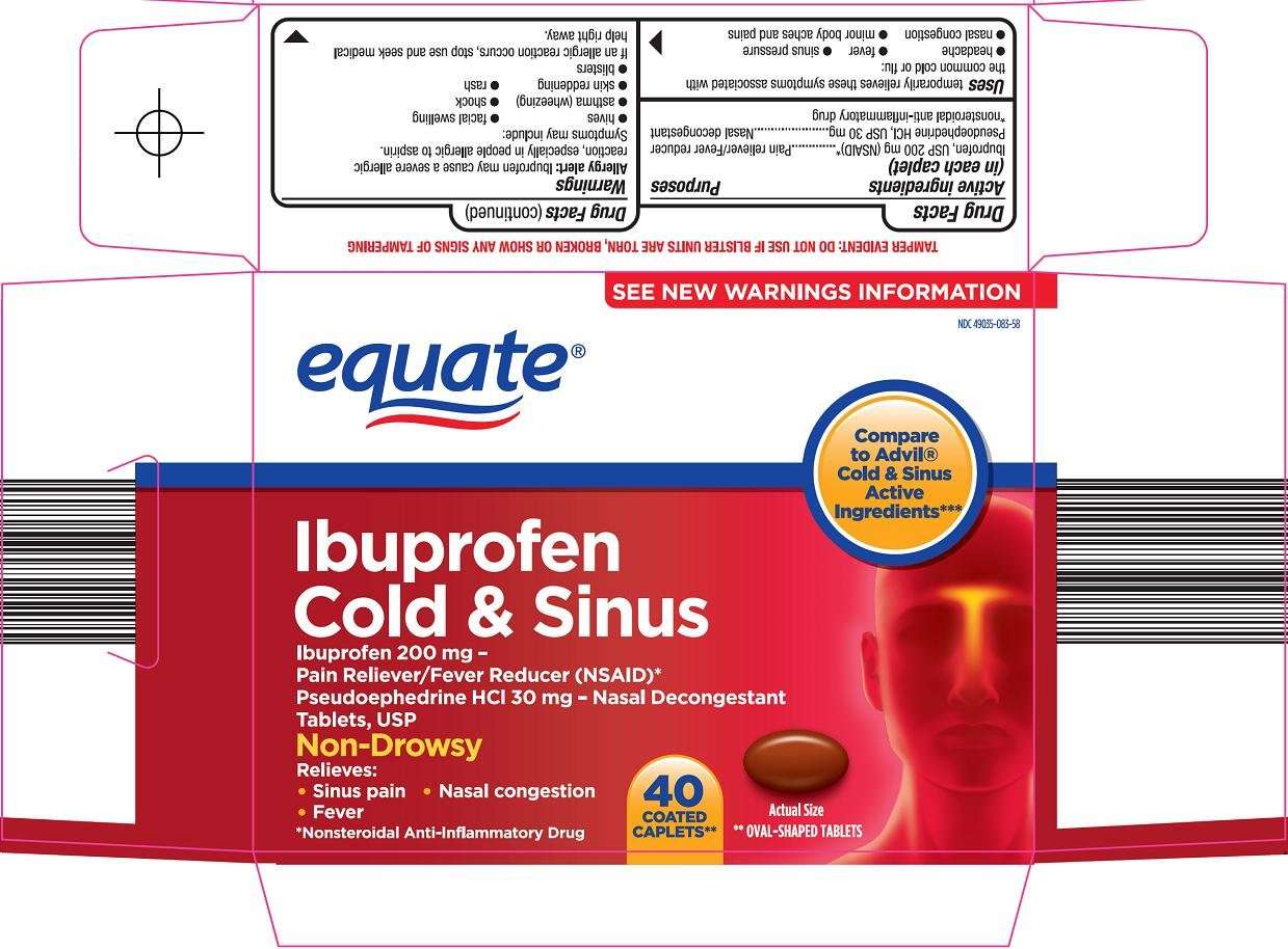 equate ibuprofen cold and sinus
