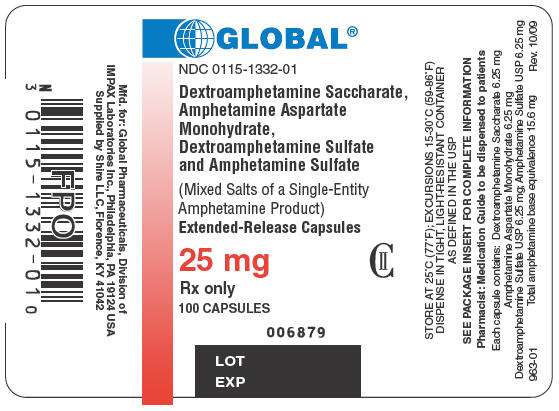 Dextroamphetamine Saccharate, Amphetamine Aspartate, Dextroamphetamine Sulfate and Amphetamine Sulfate