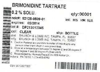 Brimonidine Tartrate