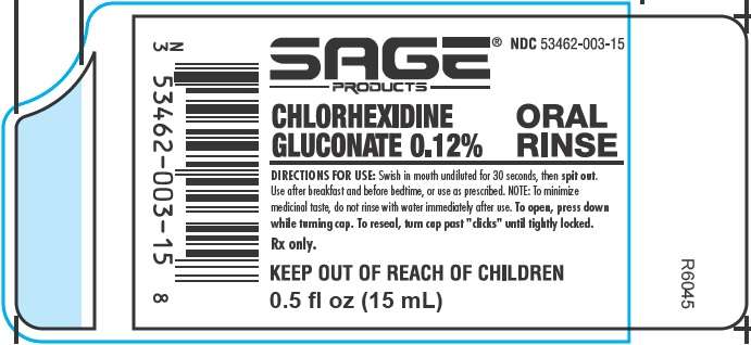 Chlorhexidine Gluconate 0.12% Oral Rinse