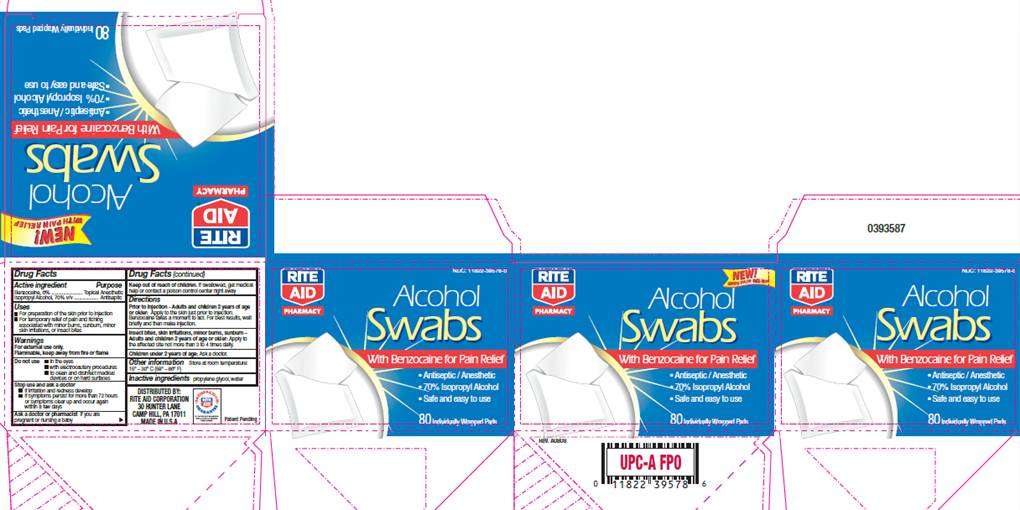 Alcohol Swabs with Benzocaine