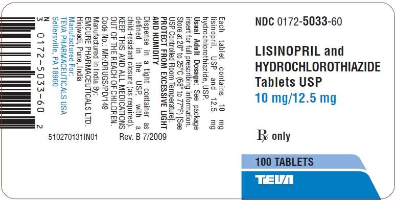 Lisinopril and Hydrochlorothiazide