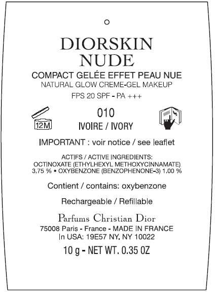 Diorskin Nude Natural Glow Makeup 010 Ivory