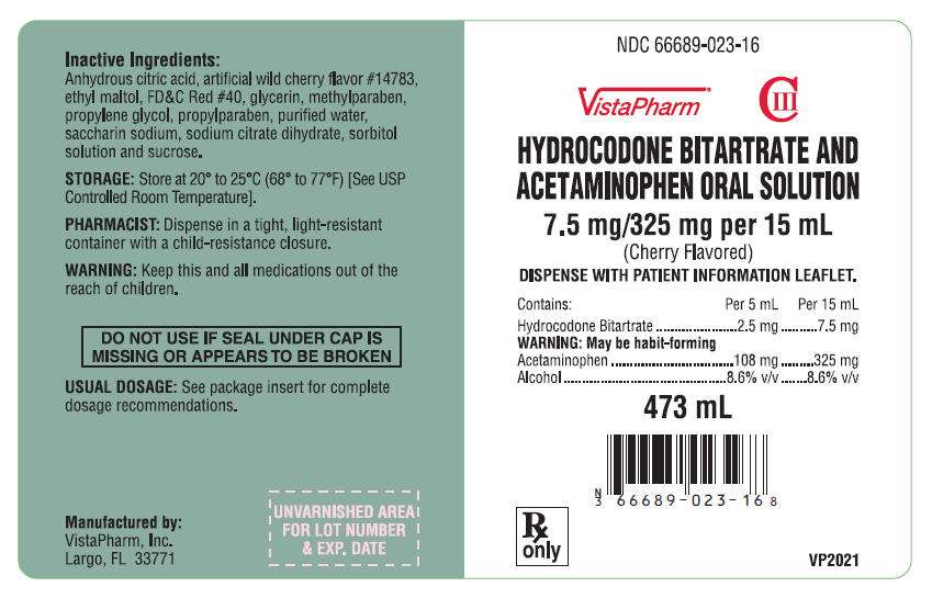 Hydrocodone Bitartrate and Acetaminophen