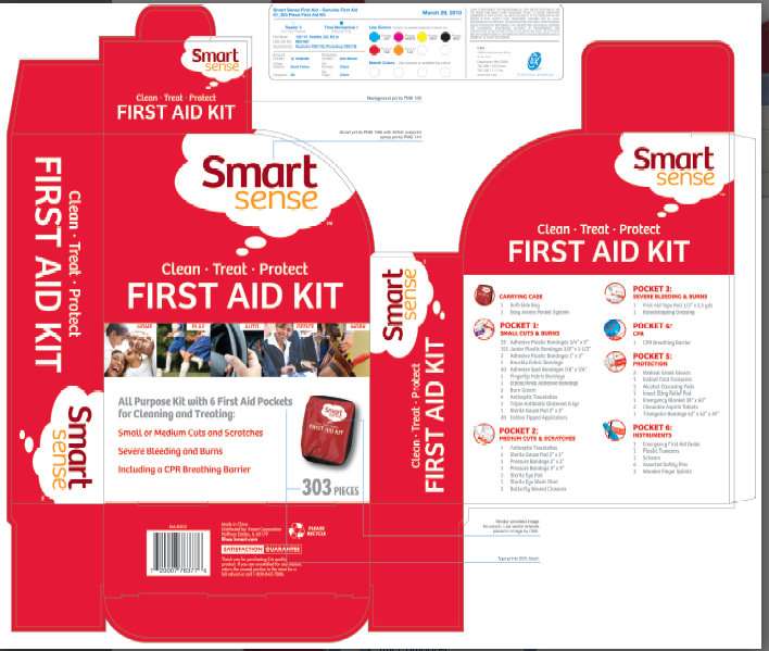K-Mart SmartSense First Aid Contains 303 Pieces