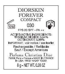 CD DiorSkin Forever Compact Flawless Perfection Fusion Wear Makeup SPF 25 - 030