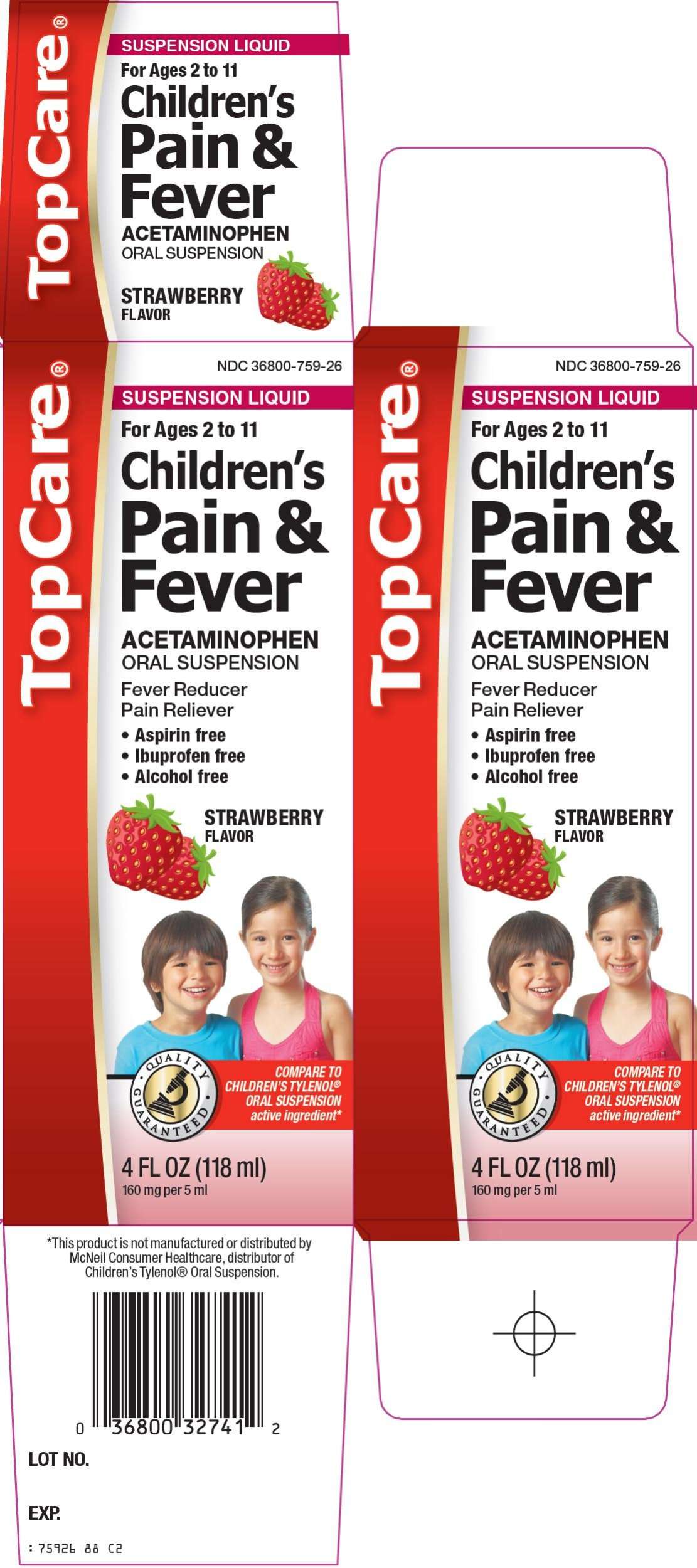 topcare pain and fever