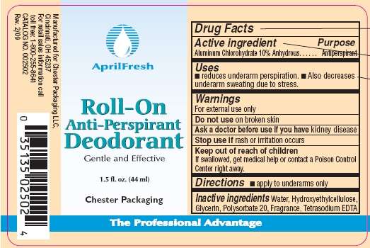 AprilFresh Roll-On Anti-Perspirant Deoderant