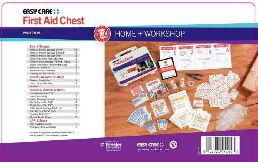 Easy Care First Aid Chest - Home and Workshop