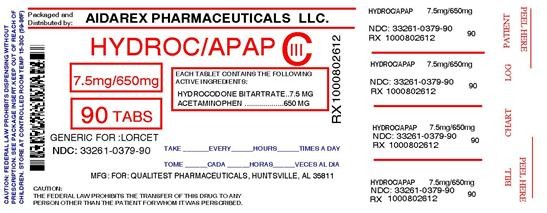 Hydrocodone Bitartrate And Acetaminophen