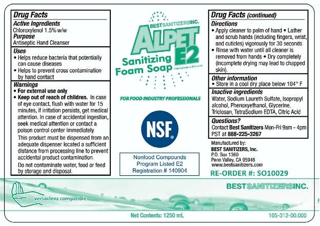 Alpet E2 Sanitizing Foam Soap