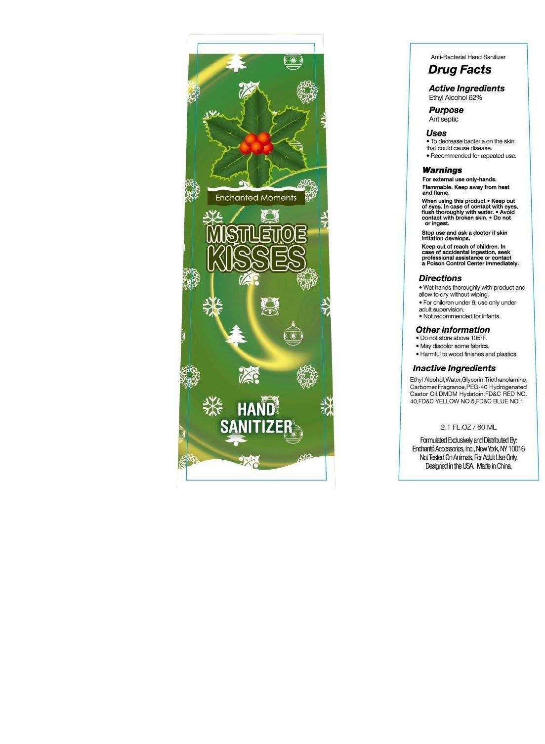 Enchanted Moments Mistletoe Kisses Hand Sanitizer