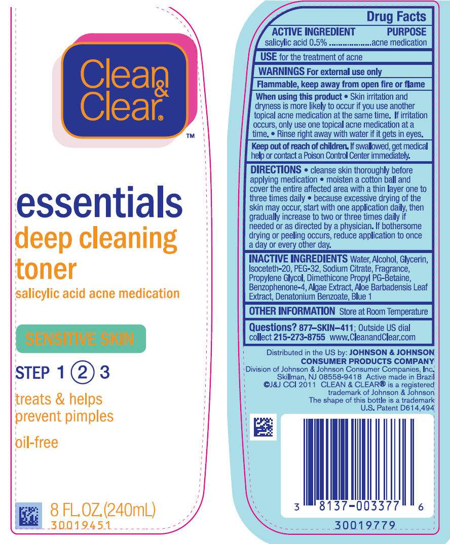 Clean and Clear Essentials Deep Cleaning Toner