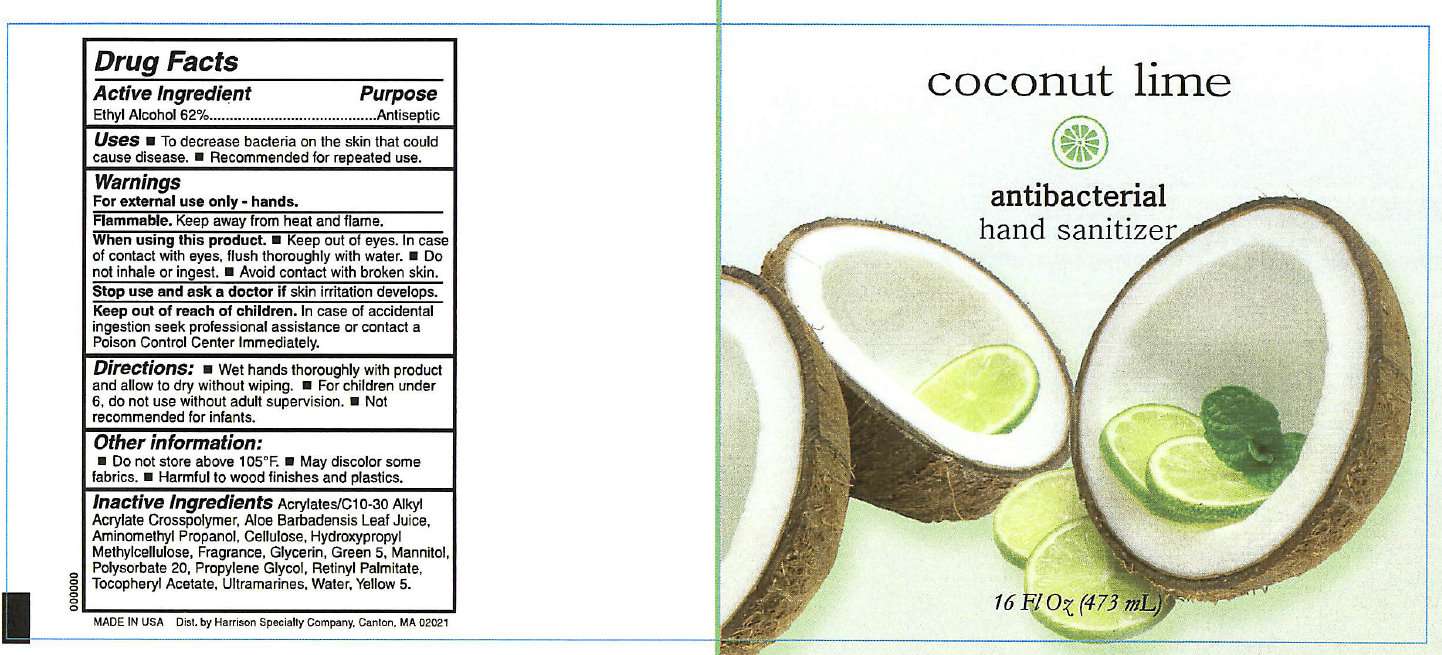 Coconut Lime Antibacterial Hand Sanitizer