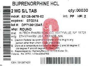 buprenorphine hydrochloride