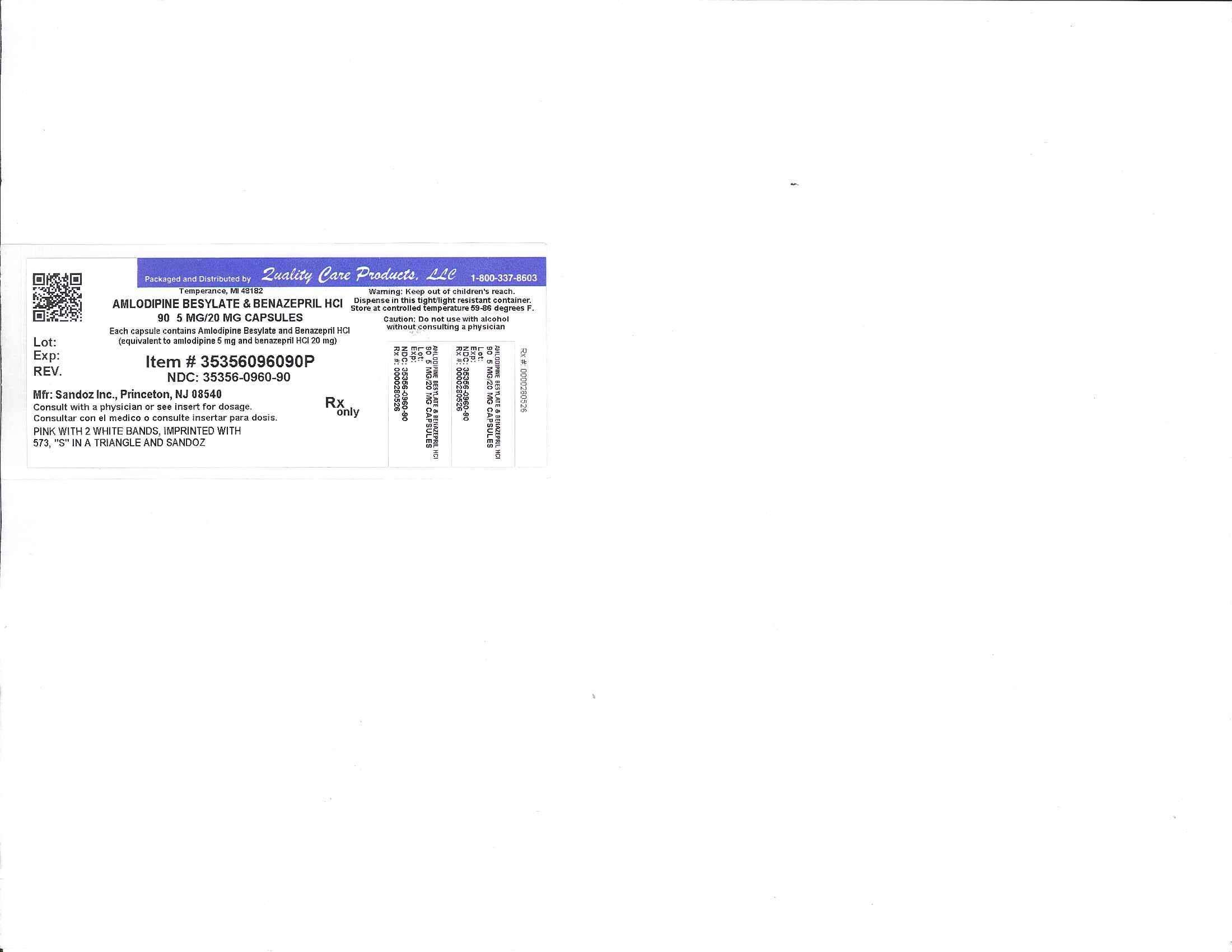 Amlodipine Besylate and Benazepril Hydrochloride