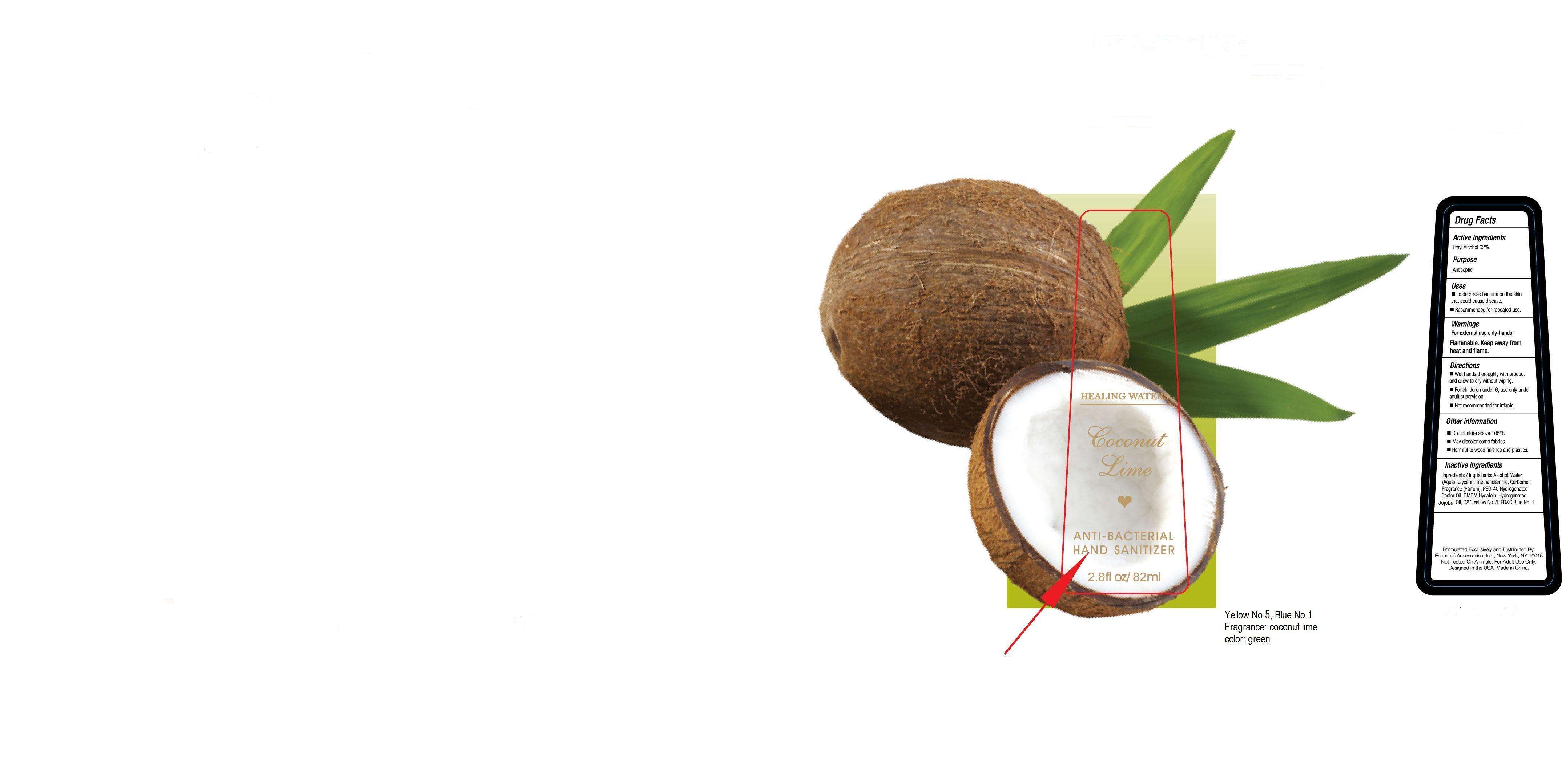 Coconut Lime Anti-Bacterial Hand Sanitizer