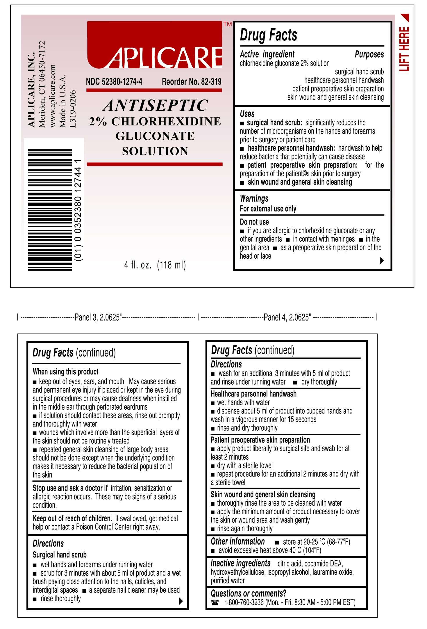 Aplicare Antiseptic Chlorhexidine Gluconate