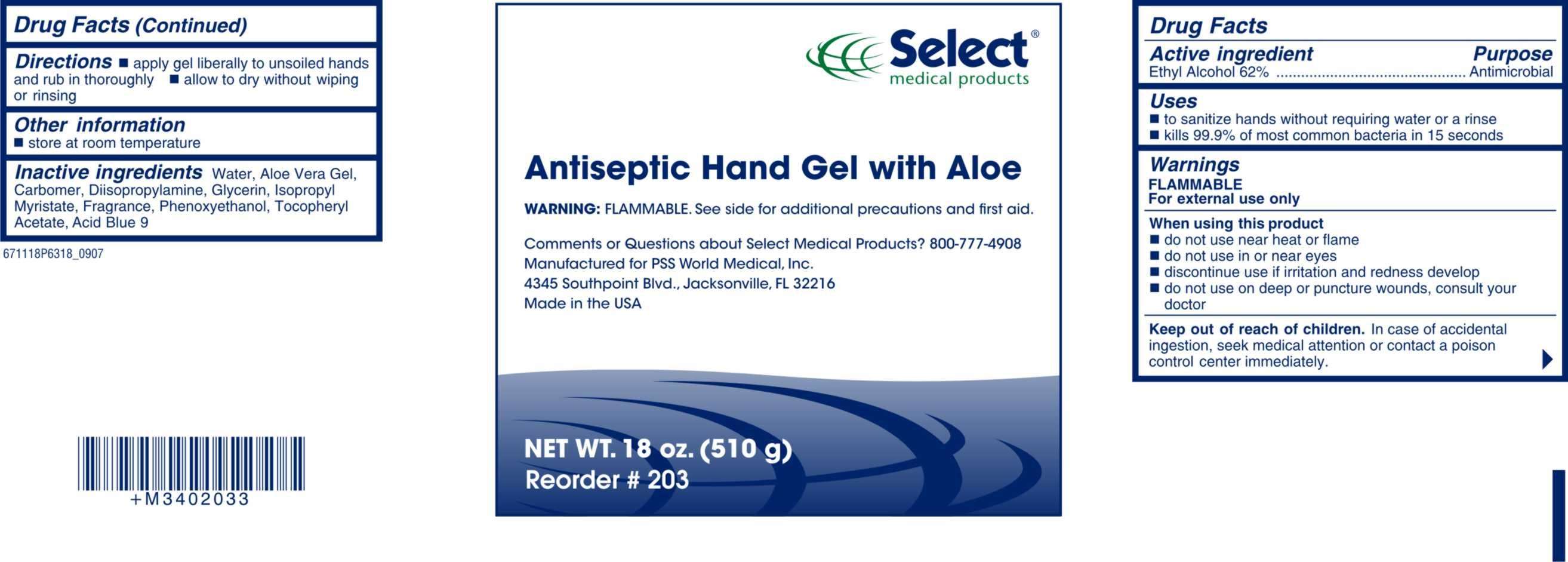 Antiseptic Hand Gel with Aloe