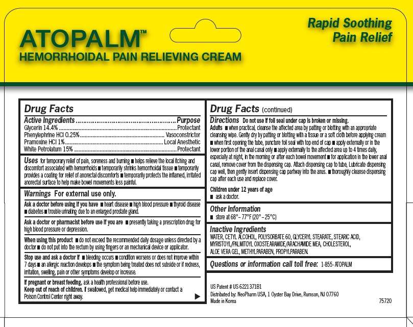 ATOPALM Hemorrhoidal Pain Relieving