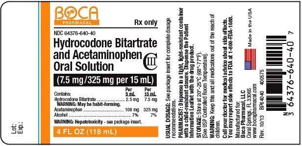 Hydrocodone Bitartrate and Acetaminophen