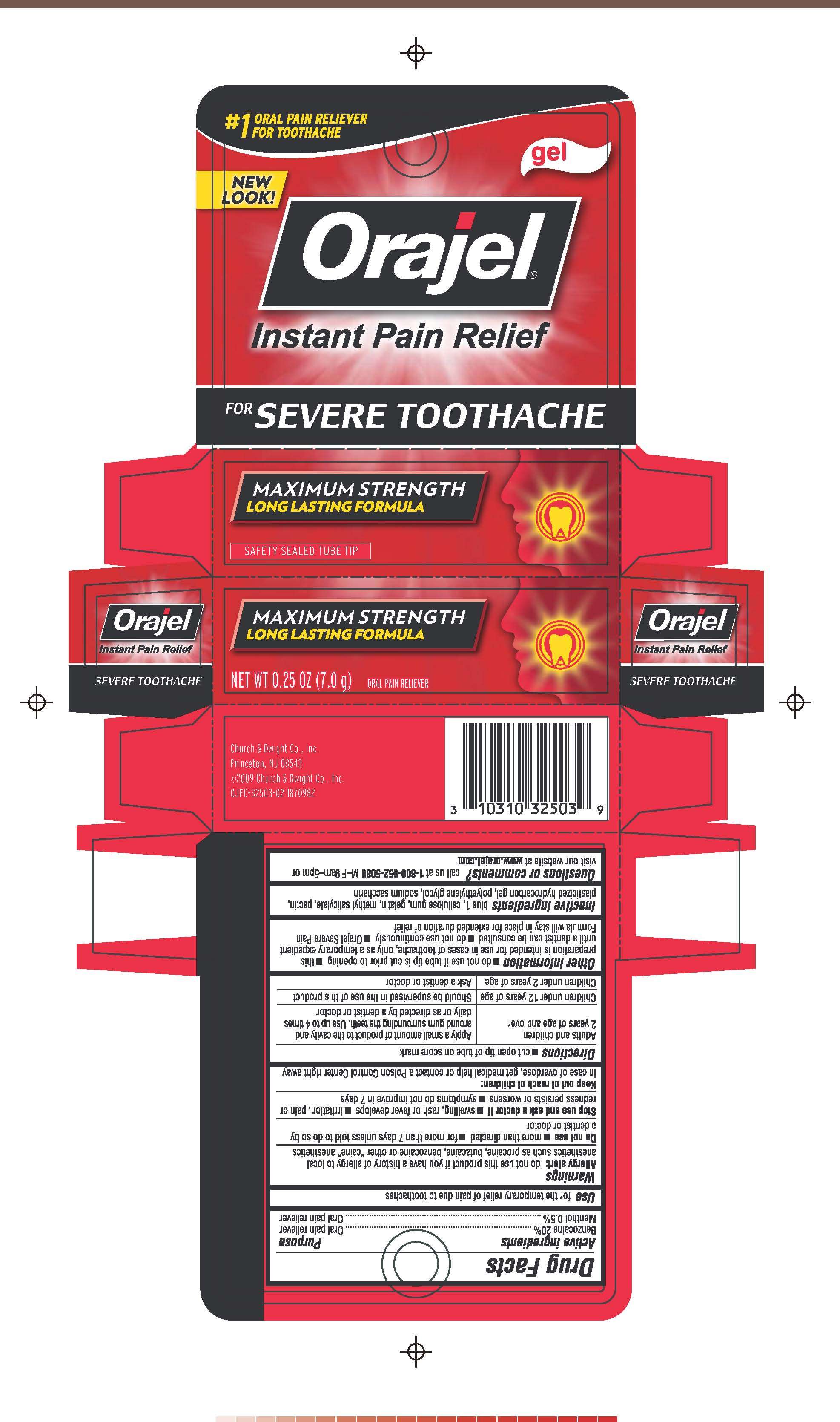 Orajel Instant Pain Relief for Severe Toothache