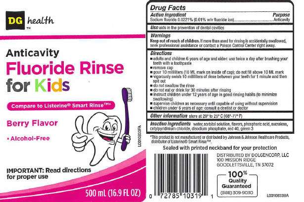 Anticavity Fluoride Rinse